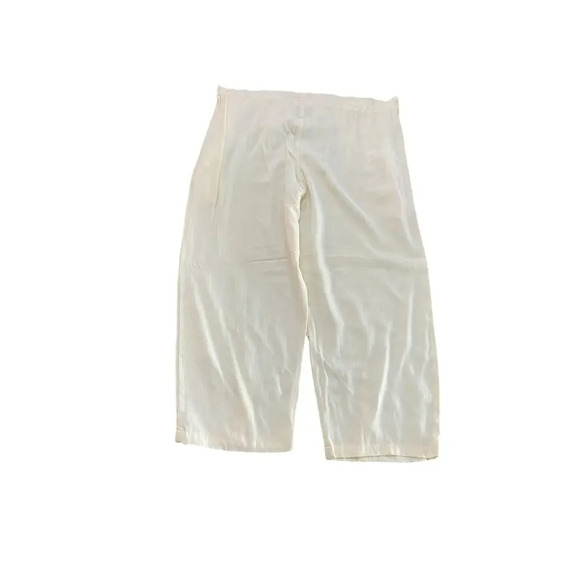 Jams World White Straight Leg Drawstring Waist Trouser Pant Size Small - Picture 3 of 4